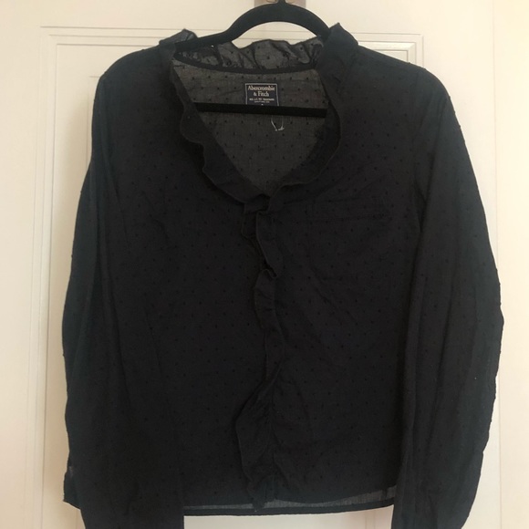 Navy Blue Blouse - Picture 4 of 4